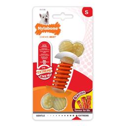 Nylabone Extreme Chew Pro Action Bacon Chew Dog Toys